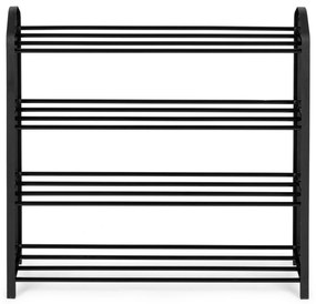 ModernHome Kovový regál na topánky - 4 police