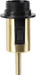 Stolná lampa zlatá nastaviteľná s tienidlom svetlohnedá 35 cm - Parte