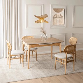 PROXIMA.store - Rozkladací jedálenský stôl Samer 120 cm FARBA: dub, FARBA NÔH: dub