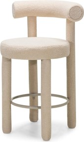 Barová židle Pedro bouclé ecru