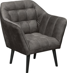 XXXLutz KOKTAILOVÉ KRESLO, textil, kompozitné drevo, tmavohnedá MID.YOU - Kreslá - 002220053002