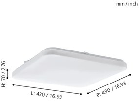 Eglo 97876 - LED Stropné svietidlo FRANIA LED/33,5W/230V