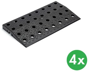 Rovný nájazd GripTil, 4 ks, čierny