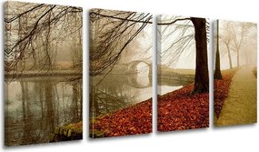 Obraz na stenu 4 dielny STROMY ST031E41