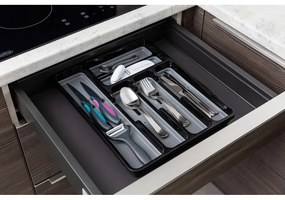 Čierno-sivý príborník Addis Basic