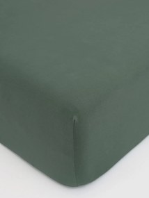 Jersey plachta do postieľky Classic 70 × 140 cm - olivová