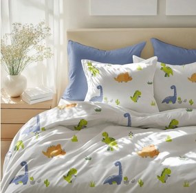 Bavlnené obliečky Dinosauri 140x200 + 70x90 cm