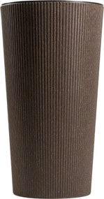 PLASTOVÝ KVETINÁČ URBANIKA ECO 46,5X25,5 CM TMAVOHNEDÁ