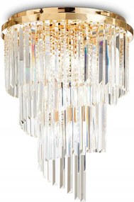Stropné svietidlo Ideal Lux Carlton PL12 E14 12x40W zlaté 50cm