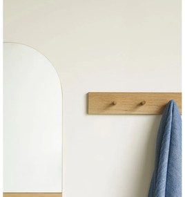 Nástenný vešiak z dubového dreva v prírodnej farbe Folk – Hübsch