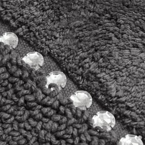 Kúpeľňový koberček CHIC oceľový