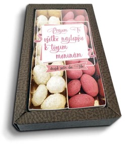 Sablio Mandle v čokoláde Přeji ti vše nejlepší k tvému svátku - 2x 80g