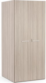 Skriňa s otočným regálom na šanóny, 5 poschodí, uzamykateľná, dub prírodný