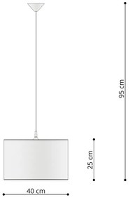 Detské závesné svietidlo Cat, 1x plastové tienidlo so vzorom, (fi 40cm)
