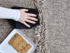 Lorena Canals, AKCIA: 170x240 cm Vlnený koberec Tundra - Blended Sheep Grey, šedá, detská izba