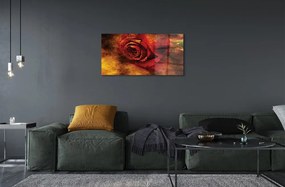 Obraz na skle rose picture 125x50 cm