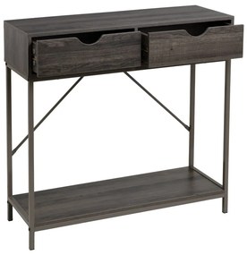 Hnedý konzolový stolík 30x80 cm – Casa Selección