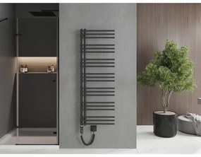 Mexen Neptun, elektrické vykurovacie teleso 1400 x 500 mm, 600 W, antracitová, W101-1400-500-2600-66