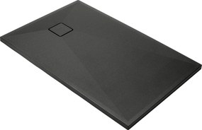 Deante Obdĺžniková sprchová vanička Correo 140x90 cm, granit, grafit metalic - KQR G47B