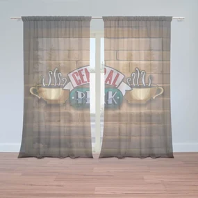 Sablio Záclony Seriál Priatelia CENTRAL PERK Tehly: 2ks 150x250cm