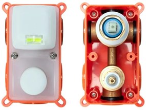 REA-P4160 - Sprchová súprava s podomietkovou batériou LUNGO v brúsenom zlate