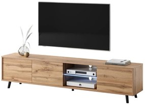 TV skrinka/stolík Gal (s osvetlením) (dub wotan). Vlastná spoľahlivá doprava až k Vám domov. 1098634