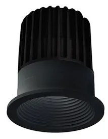 LED2 2111033 Zápustné LED svietidlo SPLASH, 7W, 525 lm, 3000K, IP54, 36°, D76xV82 mm, čierne