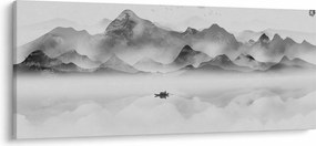 Obraz - Japonské jazero (120x50 cm)