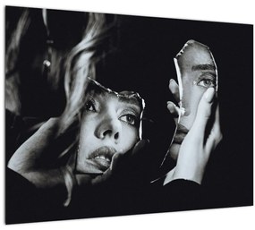 Obraz - Pohľad do zrkadla (70x50 cm)