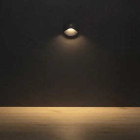 Kanlux 39125 - LED schodové svietidlo so senzorom EXIN 2,5W/230V 3000K IP65 antracitové, okrúhle