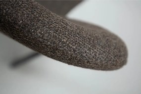 Hnedá čalúnená jedálenská stolička Heap – DAN-FORM Denmark