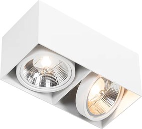 Inteligentný reflektor biely obdĺžnikový 2-svetelný vrátane 2 Wifi GU10 111mm - Box