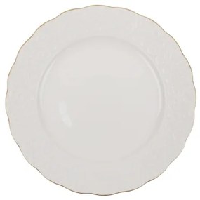 24-dielna jedálenská sada, biela/zlatá, porcelán