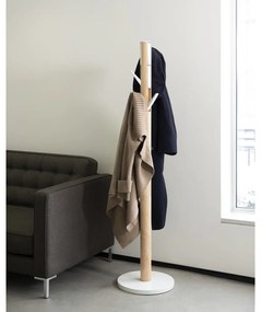 Biely prírodný vešiak z kaučukového dreva Flapper - Umbra