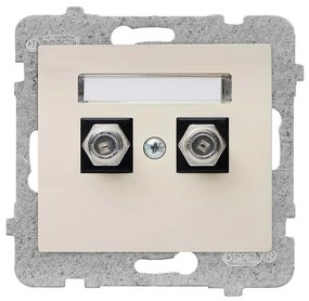 Dvojitá anténna zásuvka GPA-2D/M.JB Sigma TYPU F