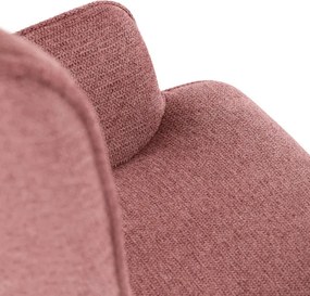Kreslo ružové s podnožkou AK-303 PINK2
