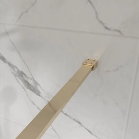 Erga Paris, sprchová zástena Walk-In 80x200 cm, 8mm číre sklo, zlatý lesklý profil, ERG-V02-PARIS-080x200-CL-GD