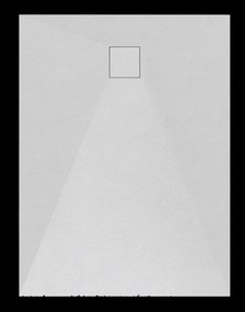 Erga Oldaf, SMC obdĺžniková sprchová vanička 150 x 90 cm, biela matná, ERG-GMA-OL-90150