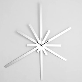 Veľké nástenné hodiny nerezové, 72x82 cm: Superstar | atelierDSGN