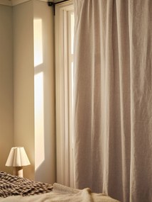 Ľanové zatemňovacie závesy's multifunkčnou páskou Melanie, Š 135 cm