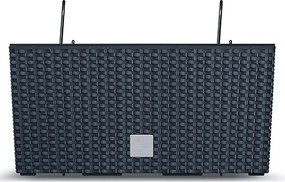 Plastový balkónový kvetináč DRC400W 39,5 cm - antracit