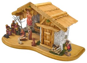 AMADEA Drevený betlehem BEZ FIGURÍK 50 cm