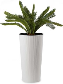PLASTOVÝ KVETINÁČ URBANIKA ECO 57X29 CM BIELA