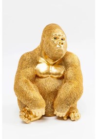 Figurine Gorilla dekorácia zlatá