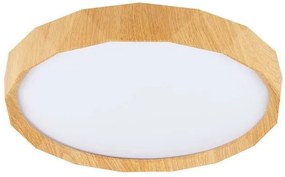 Candellux LED stropné svietidlo Cadix s dreveným rámčekom okrúhle 24W 13-17666
