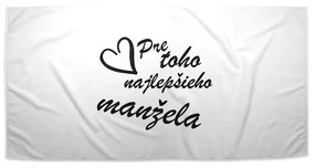 Sablio Uterák Pre toho najlepšieho manžela - 50x100 cm