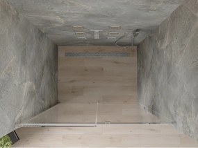 Mexen Omega, posuvné sprchové dvere do otvoru 160x190 cm, 8mm číre sklo, chrómový profil, 825-160-000-01-00