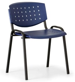 Antares Rokovacia stolička TONY, modrá - konštrukcia čierna
