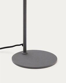 Čierna kovová stolová lampa (výška 49 cm) Manie – Kave Home