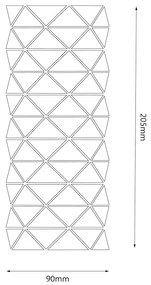 Stolná lampa Torre, 1x transparentné PVC tienidlo, RGB